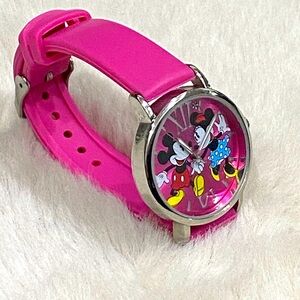 Disney Mickey and Minnie Mouse Dancing Pink Watch